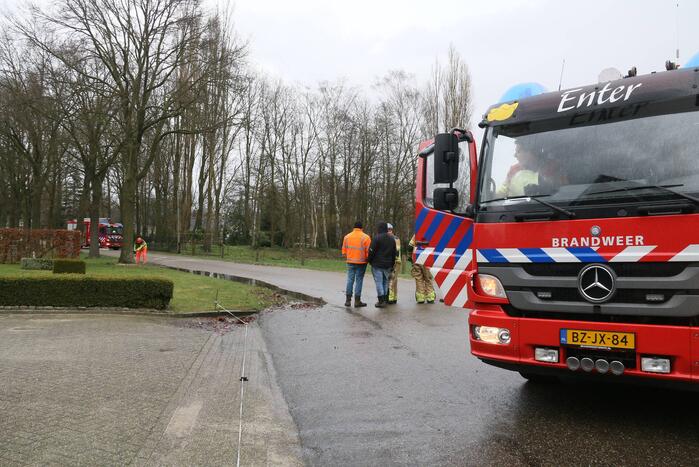 Boom veroorzaakt waterlekkage