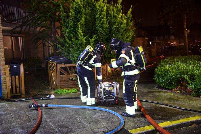 Forse brand in slaapkamer van woning