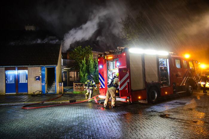 Forse brand in slaapkamer van woning