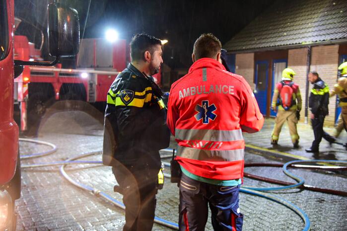 Forse brand in slaapkamer van woning