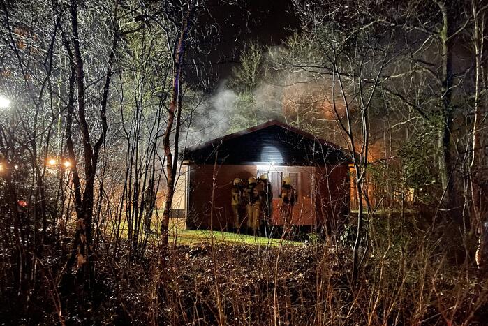 Brand in chalet snel geblust