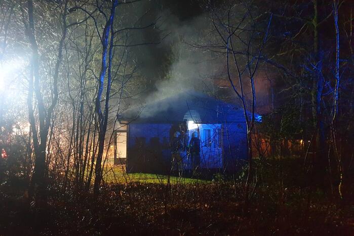 Brand in chalet snel geblust