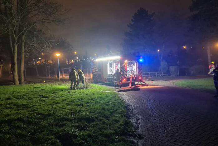 Problemen met waterwinning bij brand