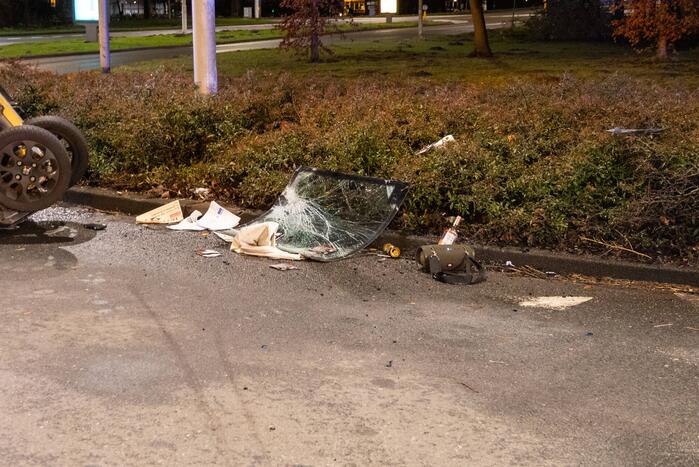 Gewonden bij ongeval op rotonde