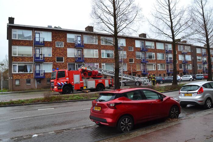 Dakbedekking losgewaaid door harde wind
