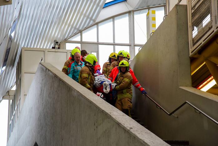 Ernstig ongeval op metrospoor
