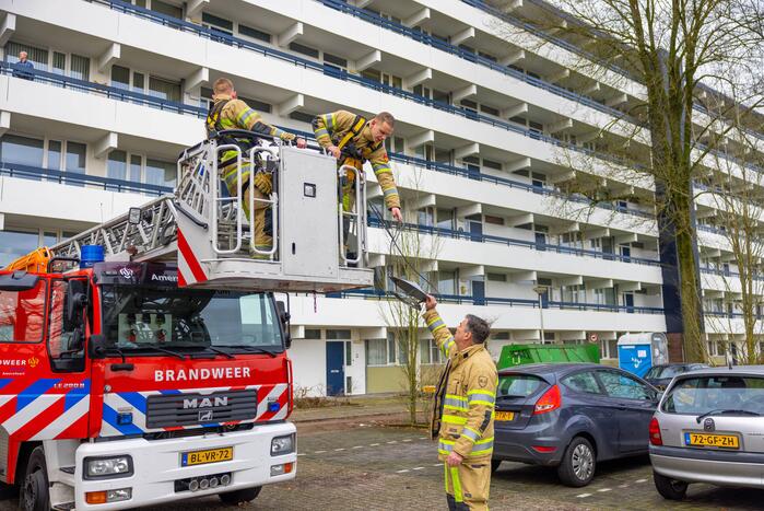 Bliksemafleider Undineflat Schuilenburg door brandweer verwijderd