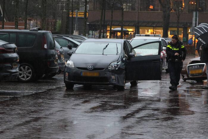 Schade bij ongeval op parkeerplaats