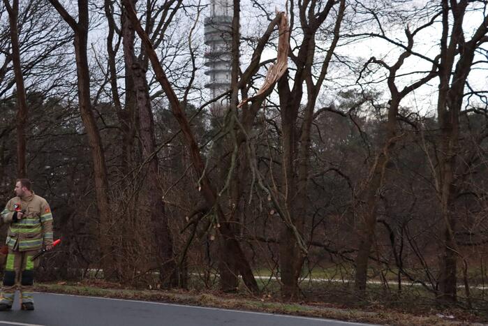Ongeval bij stormschade melding