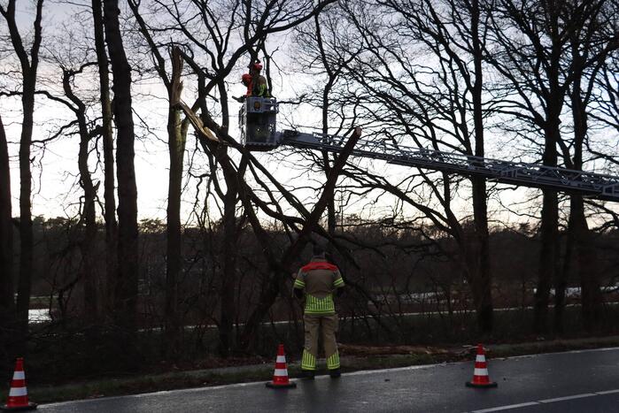 Ongeval bij stormschade melding