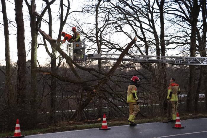 Ongeval bij stormschade melding