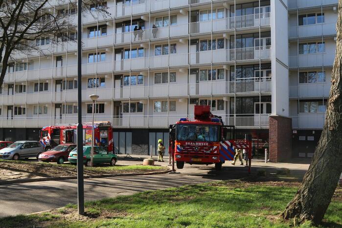 Brand op 12e verdieping van Eisenhouwerflat