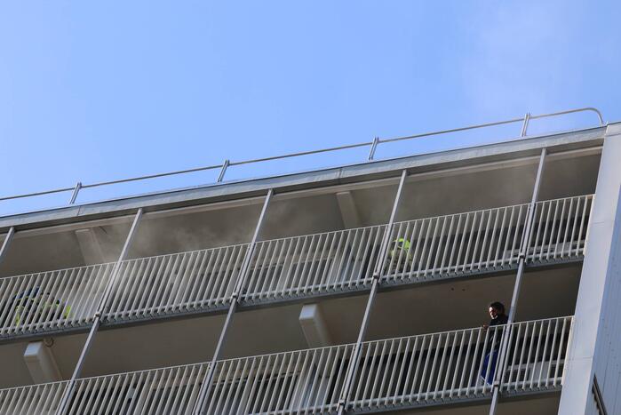 Brand op 12e verdieping van Eisenhouwerflat