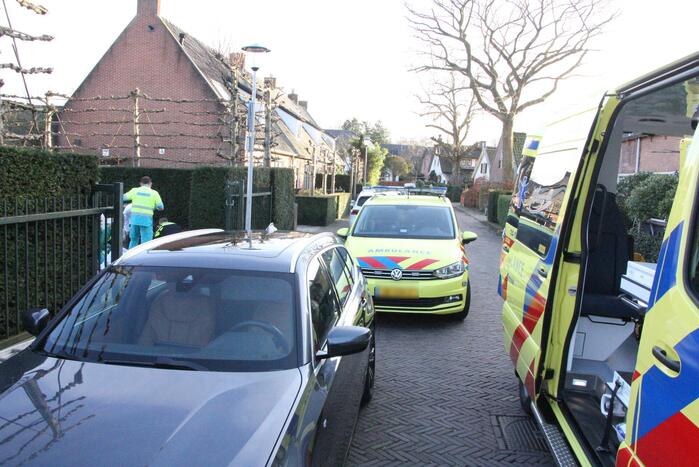 Persoon gewond na val van ladder