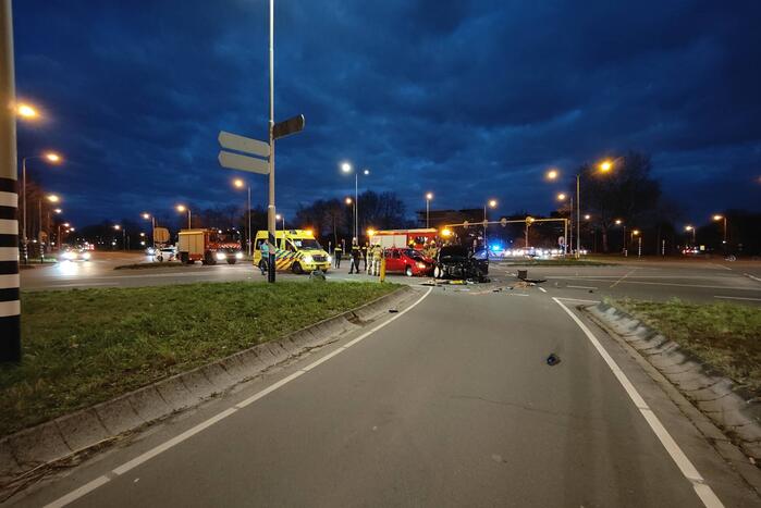 Veel schade bij ongeval op kruising