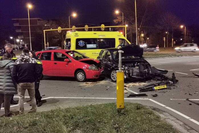 Veel schade bij ongeval op kruising