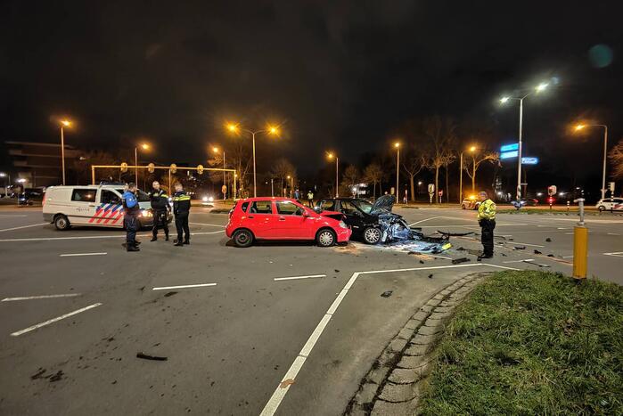 Veel schade bij ongeval op kruising