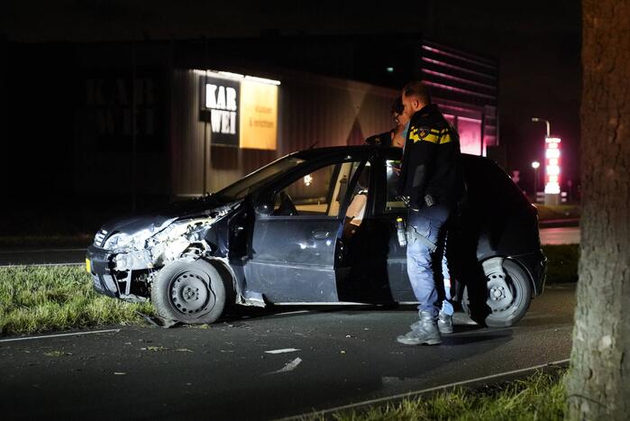 Bestuurder aangehouden na eenzijdig ongeval