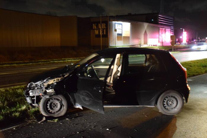 Bestuurder aangehouden na eenzijdig ongeval