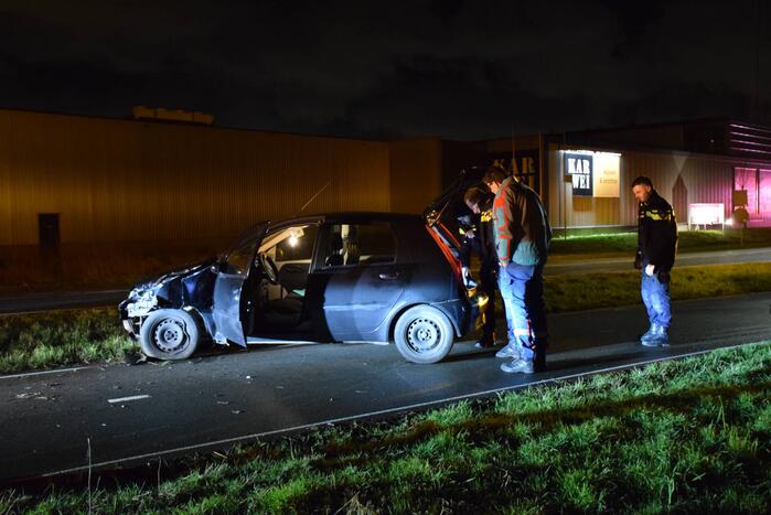 Bestuurder aangehouden na eenzijdig ongeval