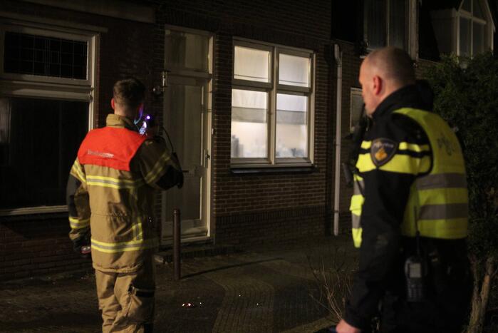 Veel rook bij brand in woning