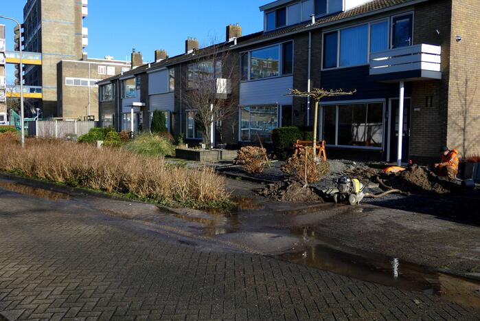 Waterlekkage door verstopt riool