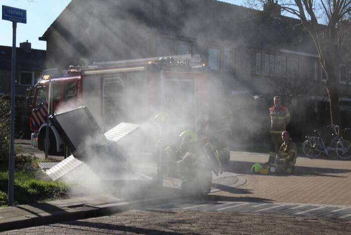 Veel rook bij brand in ondergrondse container