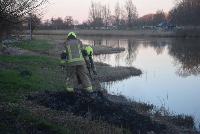 Opnieuw riet in brand gestoken bij Kaaskenswater