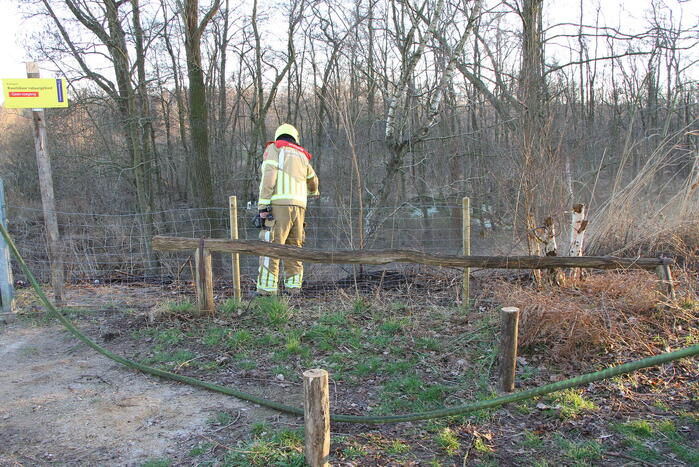 Brand in natuurgebied