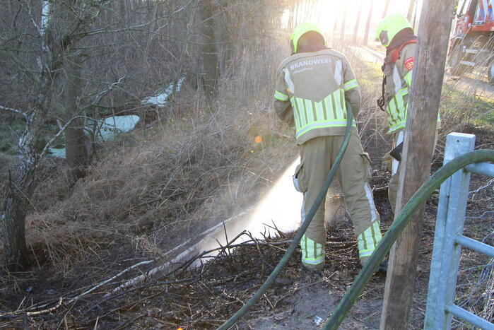 Brand in natuurgebied