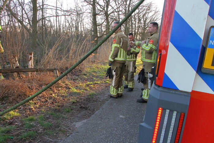 Brand in natuurgebied