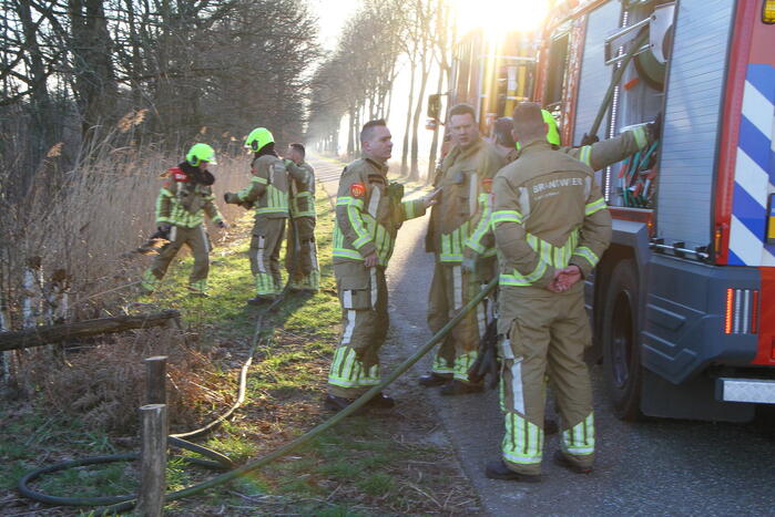 Brand in natuurgebied
