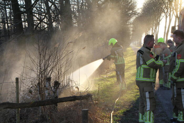Brand in natuurgebied