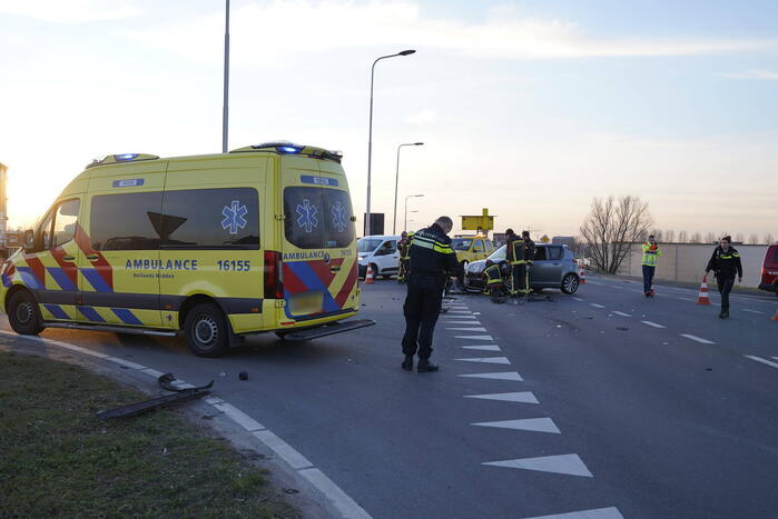 Flinke schade bij aanrijding op kruising