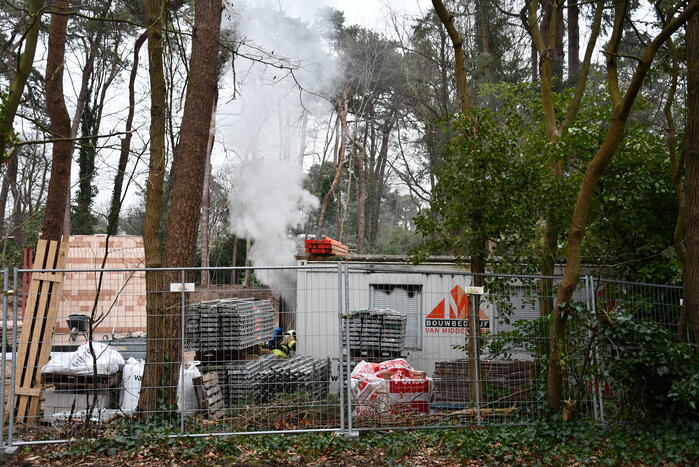 Brandweer ingezet voor brand op bouwplaats