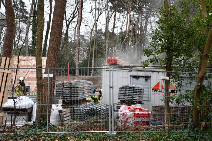 Brandweer ingezet voor brand op bouwplaats