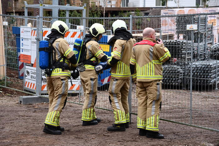 Brandweer ingezet voor brand op bouwplaats
