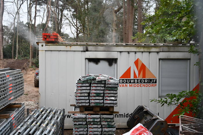 Brandweer ingezet voor brand op bouwplaats