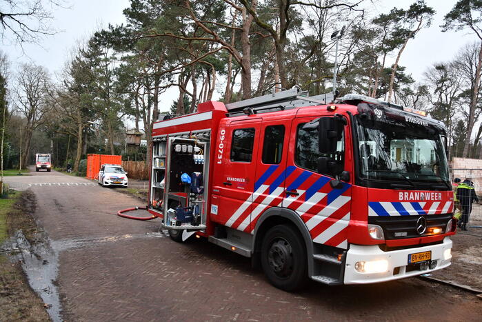 Brandweer ingezet voor brand op bouwplaats