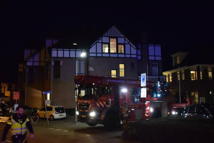 Brand op dak door werkzaamheden