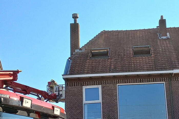 Veel rookontwikkeling bij brand in woning
