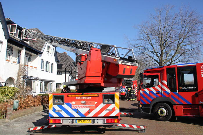 Brand in dakkapel van villawoning