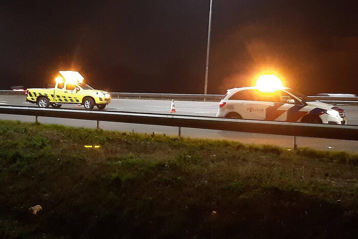 Botsing tussen vrachtwagen en auto