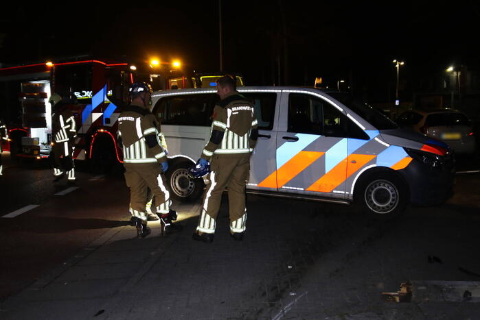 Enorme ravage na botsing, bestuurder aangehouden