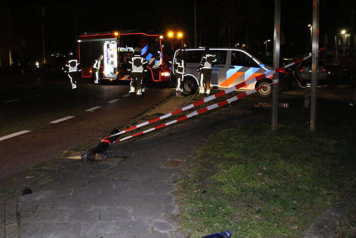 Enorme ravage na botsing, bestuurder aangehouden