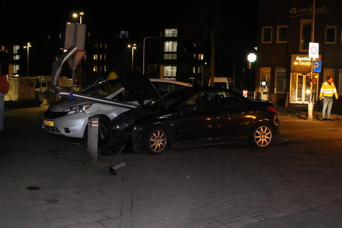 Enorme ravage na botsing, bestuurder aangehouden