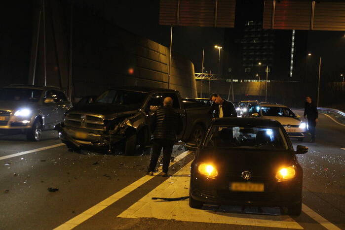 Drie voertuigen betrokken bij ongeval op snelweg