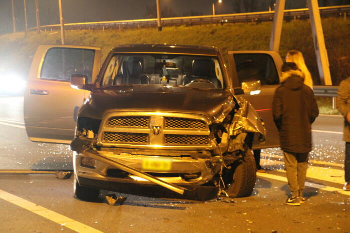 Drie voertuigen betrokken bij ongeval op snelweg