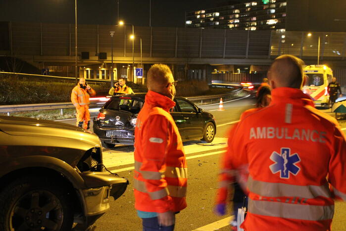 Drie voertuigen betrokken bij ongeval op snelweg