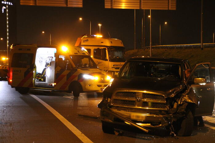 Drie voertuigen betrokken bij ongeval op snelweg